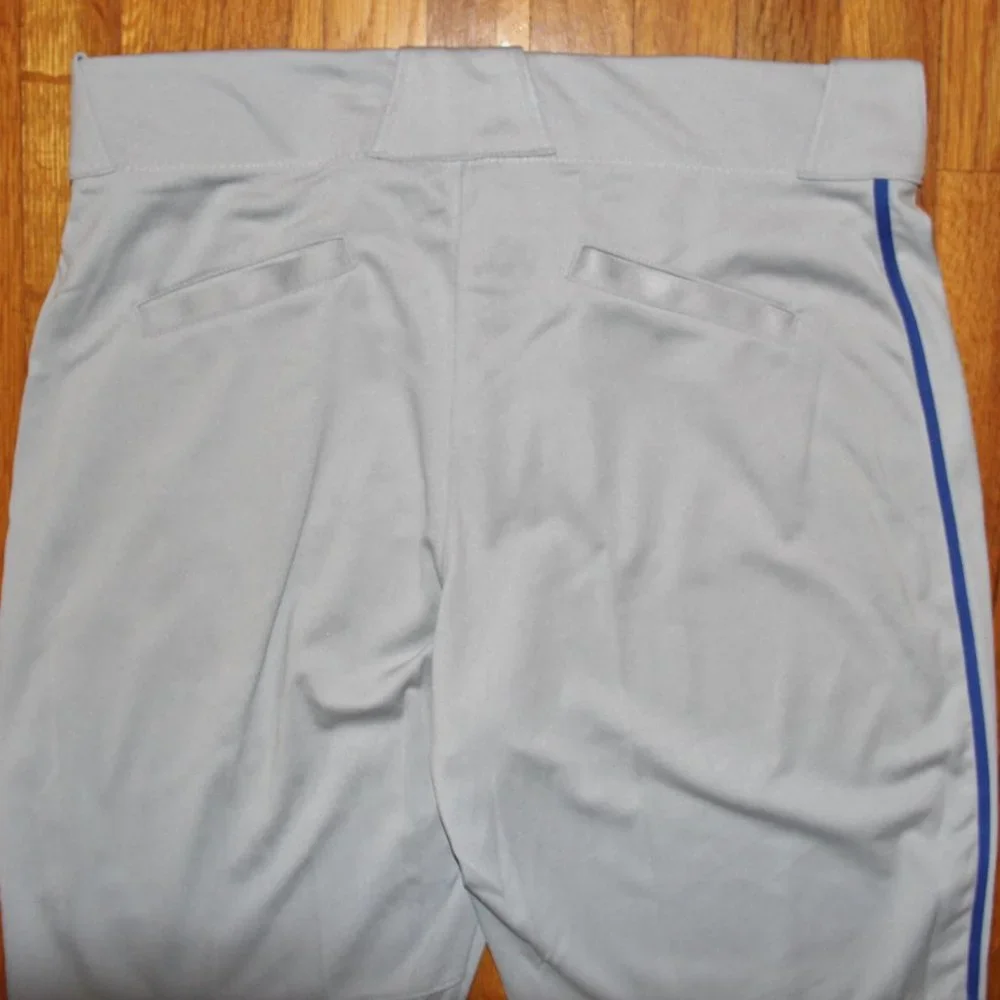 Nike Vapor Select High Piped Baseball Pants Mens XL Grey Blue Softball